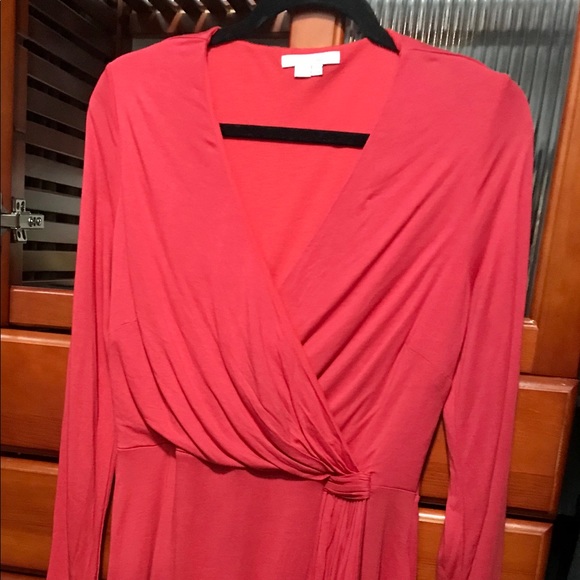 Red Boden faux wrap dress size 10 - Picture 2 of 7